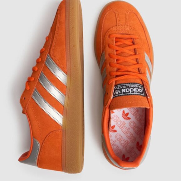 ADIDAS ORIGINALS HANDBALL SPEZIAL ALUMINA / DARK BROWN / GUM SIZE 6.5 NIB